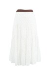 Perforated cotton skirt - 2