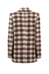 Short checked coat in wool blend - 2