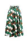 Macro polka dot pleated skirt - 2