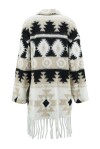 Coat with ethnic patterned fringes - 2