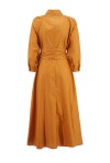 Cotton shirt dress with belt - 2