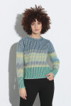 Multicolor English knit crewneck pullover - 4