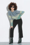 Multicolor English knit crewneck pullover - 2