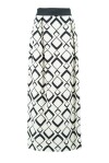 Long geometric pattern skirt - 1
