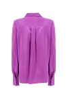 Satin shirt with shoulder pads - 2