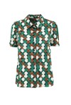 Micro polka dot patterned cotton shirt - 1