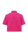Short-sleeved crop shirt - 2
