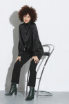 Long-sleeved satin shirt - 3