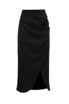 Crossed wrap midi skirt - 1