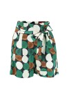 Macro polka dot cotton shorts - 1