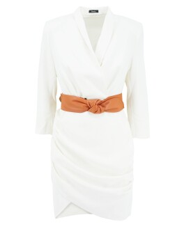 Wrap dress with belt