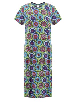 Long multicolored T-shirt dress