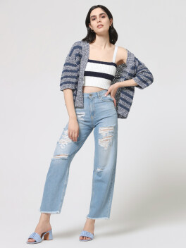 Giacca in maglia cotone e lino - 3