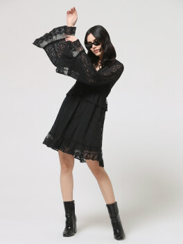 Vestito in tulle ricamato - 3