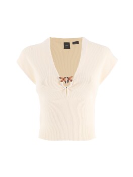 Top a costine con fibbia