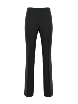Structured flare trousers