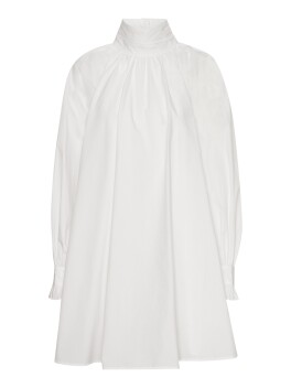 Organic cotton shirt dress with jewel buttons