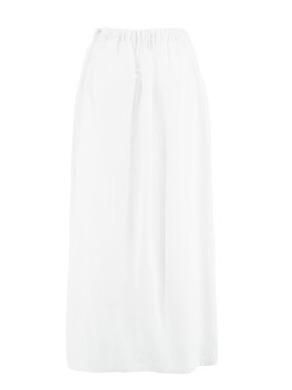 Skirt with slits in linen