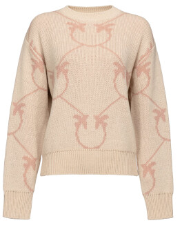 Pullover jacquard fantasia monogram