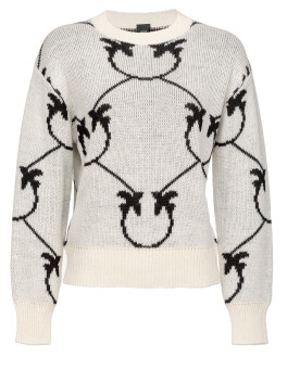 Monogram jacquard pullover