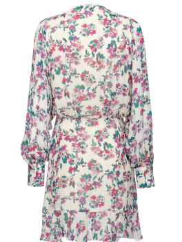 Floral print crossover dress - 3