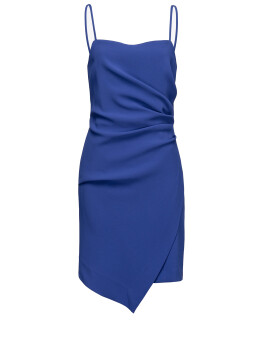 Mini dress with drapery