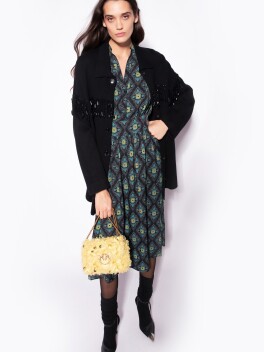 Floral print shirt dress - 3