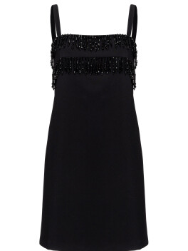 Mini dress with beads