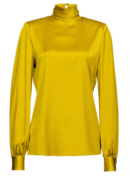 Blusa dolcevita in seta