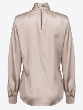 Blusa dolcevita in seta - 3