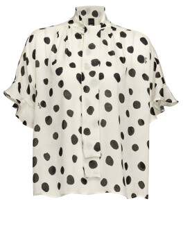 Blusa stampa a pois