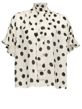 Polka dot print blouse