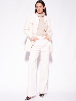 Caban in boucle mat - 3