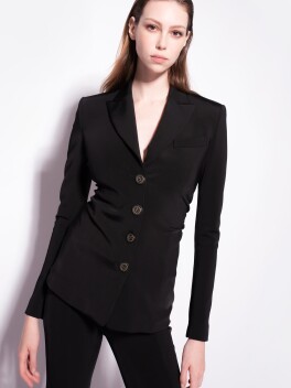 Slim blazer in technical fabric - 3