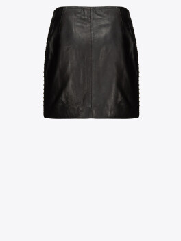 Studded nappa leather miniskirt - 3