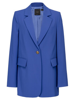 Blazer monopetto in crêpe stretch