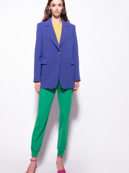 Blazer monopetto in crêpe stretch - 3