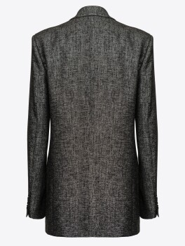 Blazer grisaglia in lurex - 3