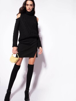 Mini skirt with slit - 3