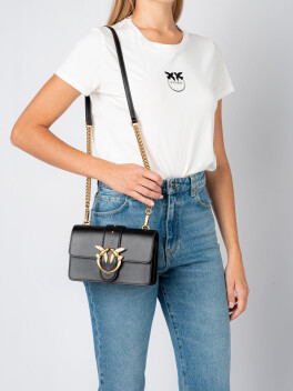 Mini Love Bag Icon in pelle liscia