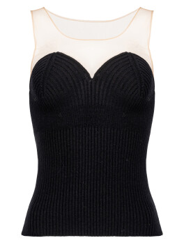 Top effetto bustier