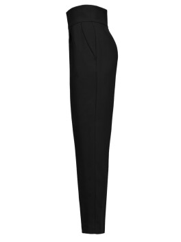 High-waisted trousers in stretch crêpe - 3