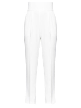 Pantaloni a vita alta in crêpe stretch