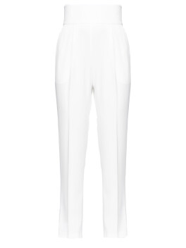 Pantaloni a vita alta in crêpe stretch