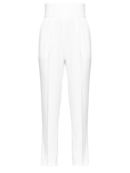 High-waisted trousers in stretch crêpe