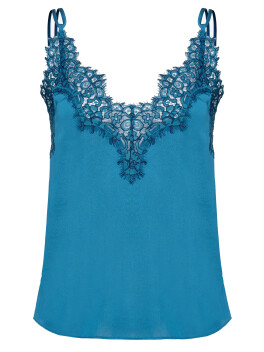 Top lingerie in satin e pizzo