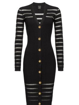 Striped knit dress