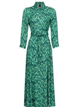 Long shirt dress with floral print