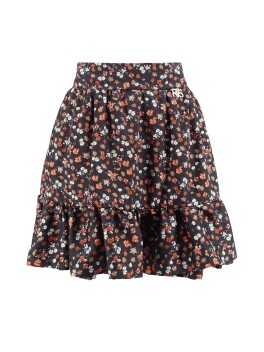 Short floral print skirt