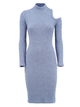 Knitted dress with cut-out